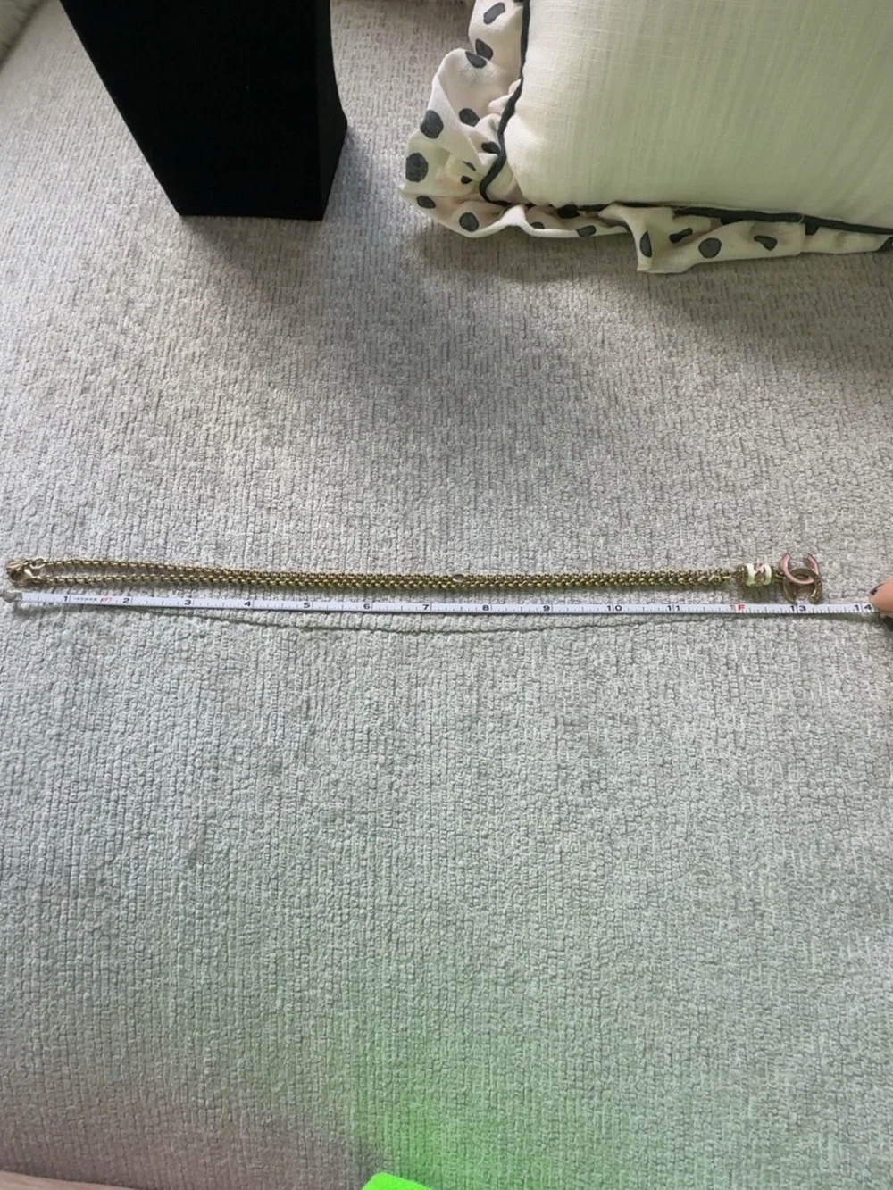 CHANEL Gold Tone Pink Enamel CC Logo Long or Short Pendant Necklace Authentic